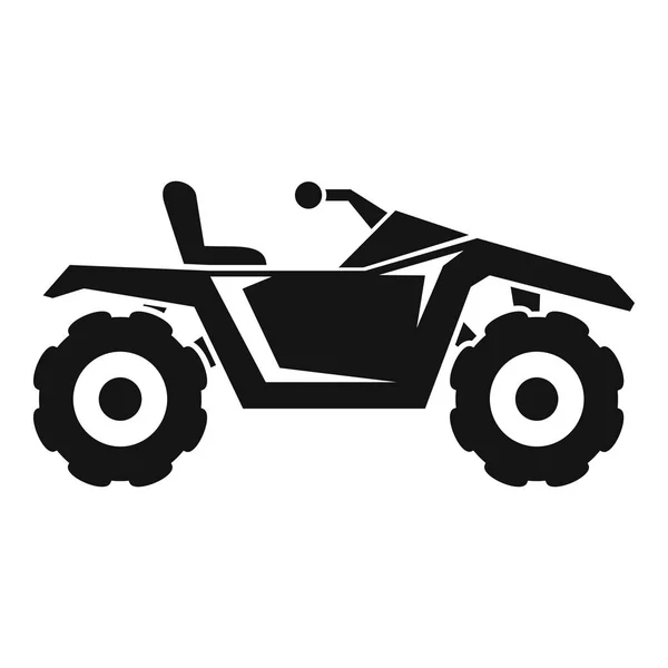 Dirt quad bike icon, simple style — Stock Vector