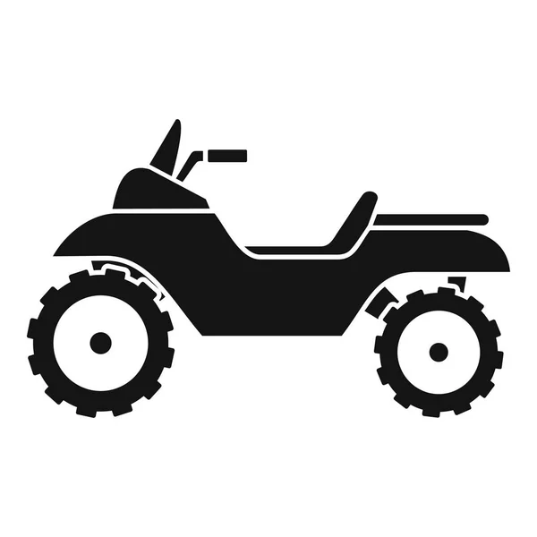 Racing quad bike icon, simple style — Stock Vector