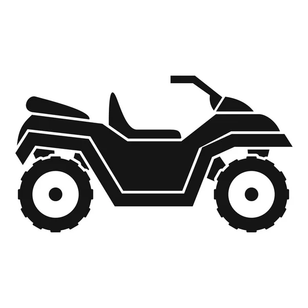 Atv quad icono de la bicicleta, estilo simple — Archivo Imágenes Vectoriales