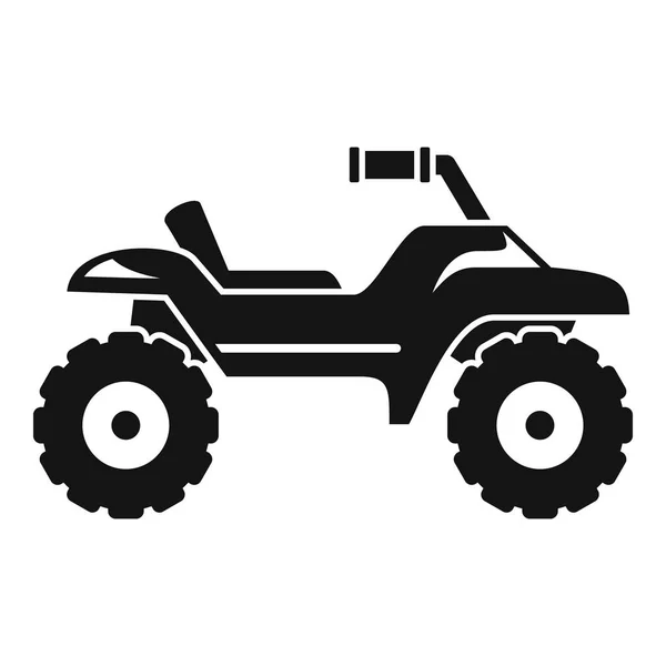 Dirt tire quad bike icon, simple style — Stock Vector