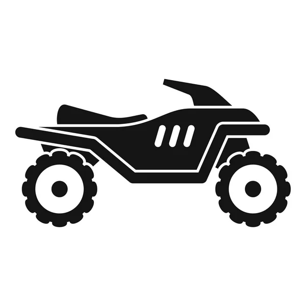 Motocross quad kerékpáros ikon, egyszerű stílus — Stock Vector