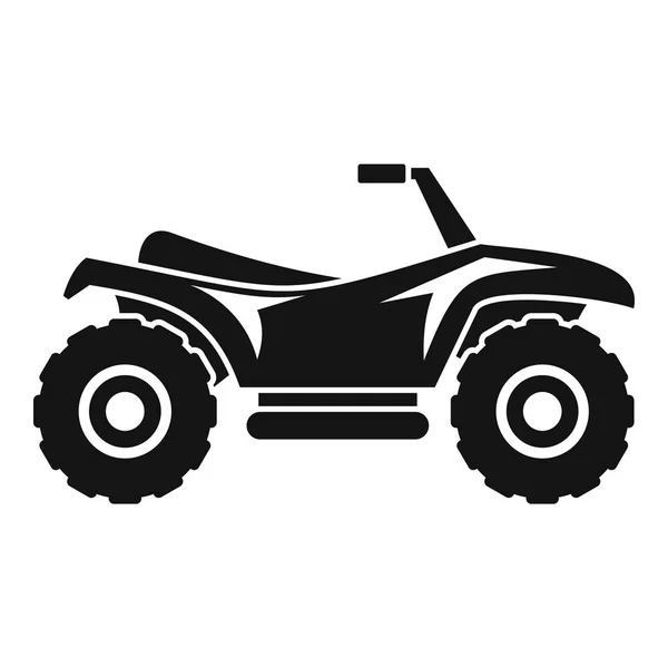 Terrain quad bike icon, simple style — Stock Vector