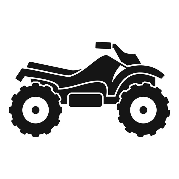 Ride quad bike icon, simple style — Stock Vector