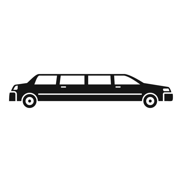 Luxury limousine icon, simple style — Stock Vector