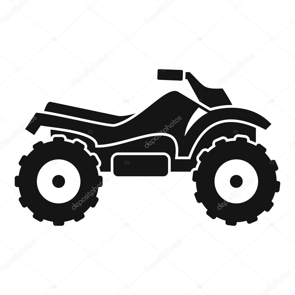 Ride quad bike icon, simple style