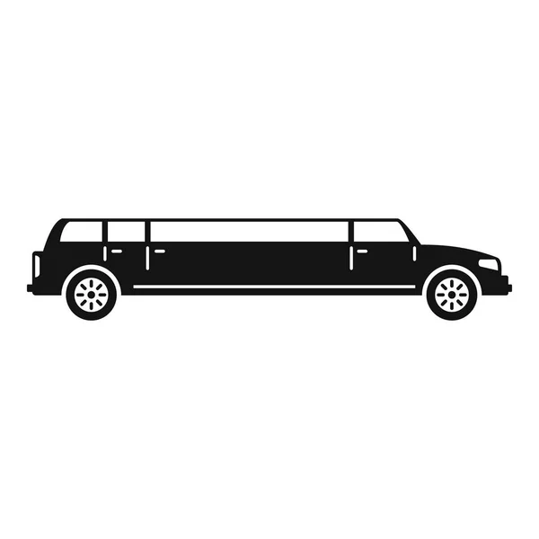 Ikona cestovní limuzíny, jednoduchý styl — Stockový vektor