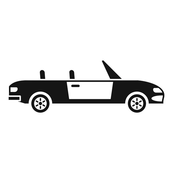 Family cabriolet icon, simple style — Stock Vector