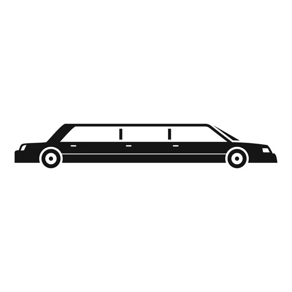 Icône de limousine moderne, style simple — Image vectorielle