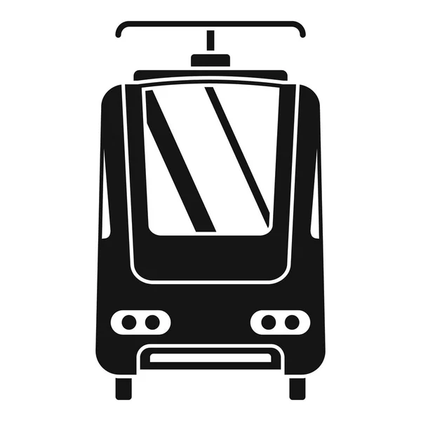 Піктограма електричного поїзда, простий стиль — стоковий вектор