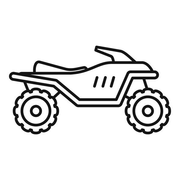 Desafio quad bike ícone, estilo esboço — Vetor de Stock