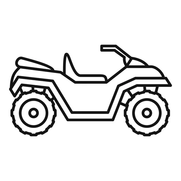 Čtyřkolka motocross, styl obrysu — Stockový vektor