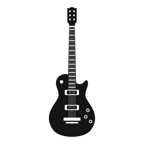 Икона ретро-гитары, простой стиль — стоковый вектор