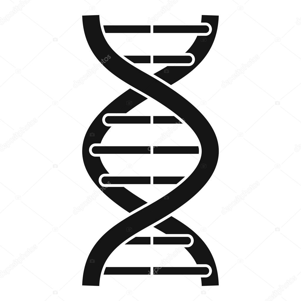 Alzheimer dna disease icon, simple style