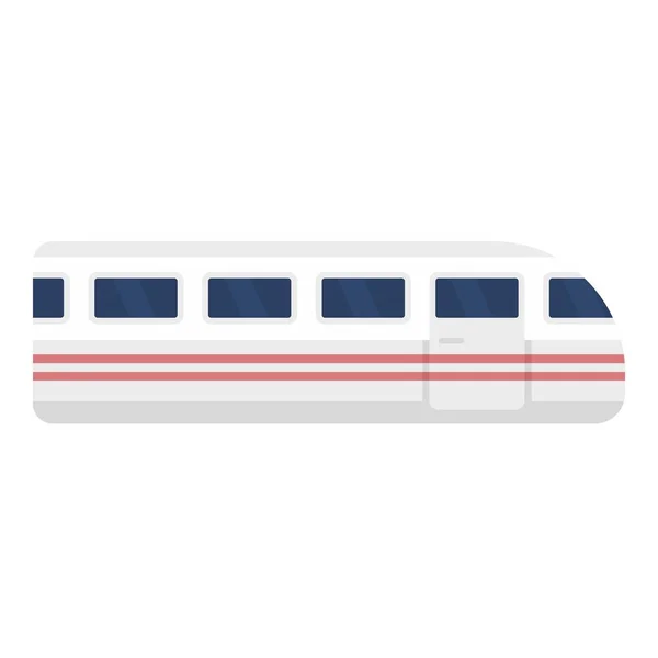 Піктограма поїзда метро, плоский стиль — стоковий вектор