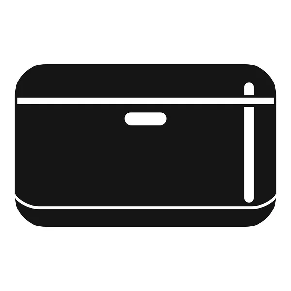 Accueil haut-parleur intelligent icône, style simple — Image vectorielle