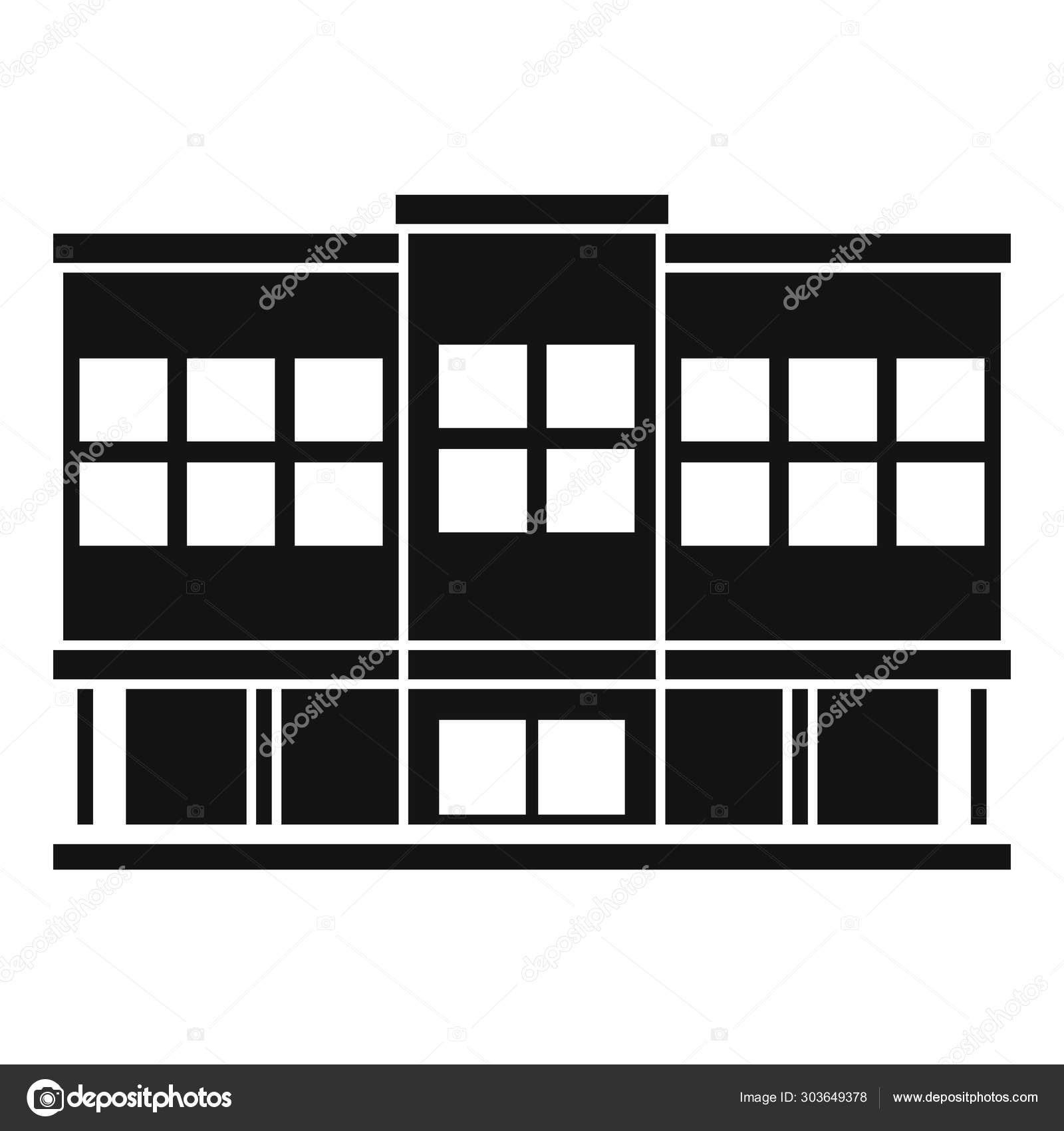 Shopping Mall Icon Simple Style Stock Vector C Anatolir 303649378