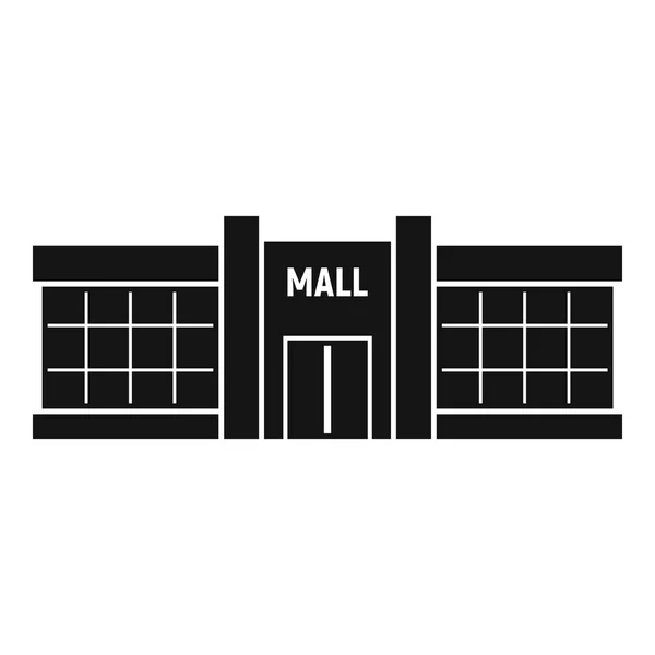 Perakende alışveriş merkezi simgesi, basit stil — Stok Vektör
