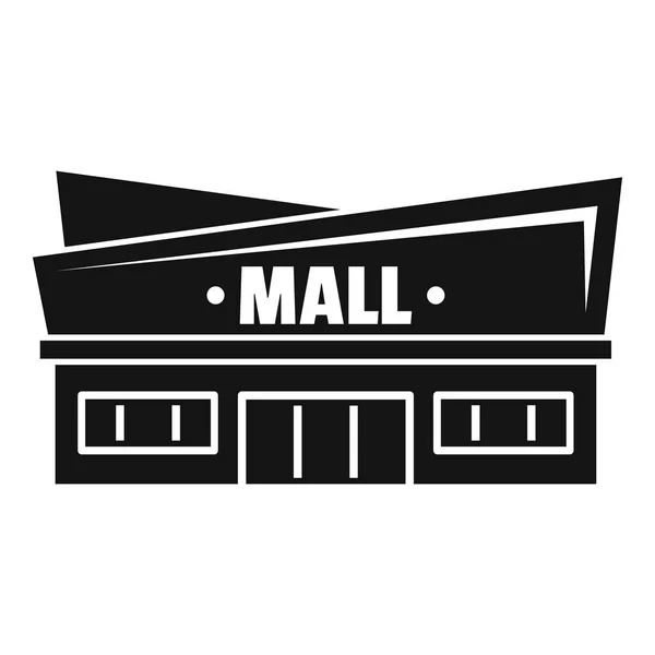 Cephe alışveriş merkezi simgesi, basit stil — Stok Vektör