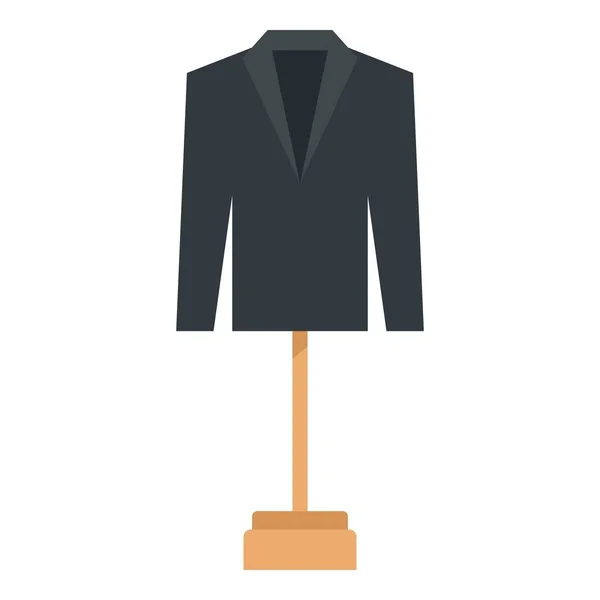 Hombre de negocios icono chaqueta, estilo plano — Vector de stock