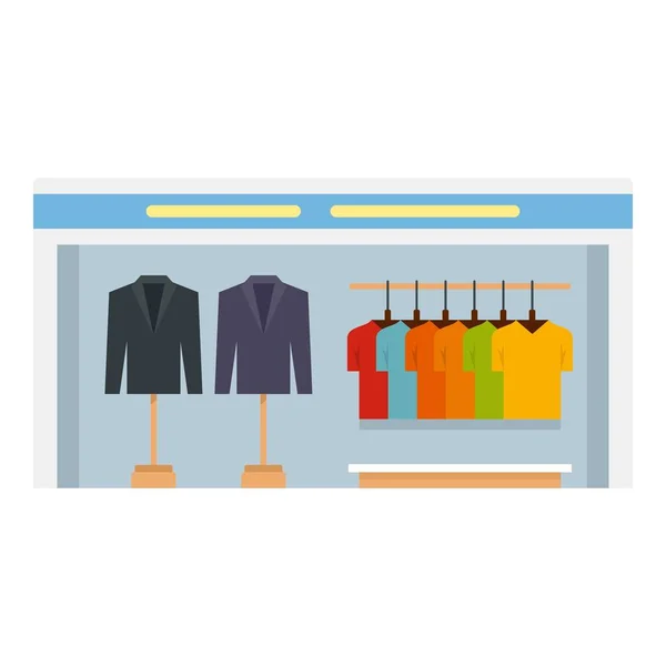 Icono boutique de ropa de moda, estilo plano — Vector de stock