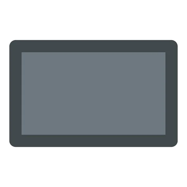 Icono de tableta de pantalla, estilo plano — Vector de stock