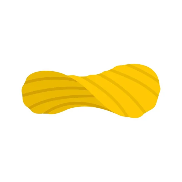 Icono de papas fritas onduladas, estilo plano — Vector de stock