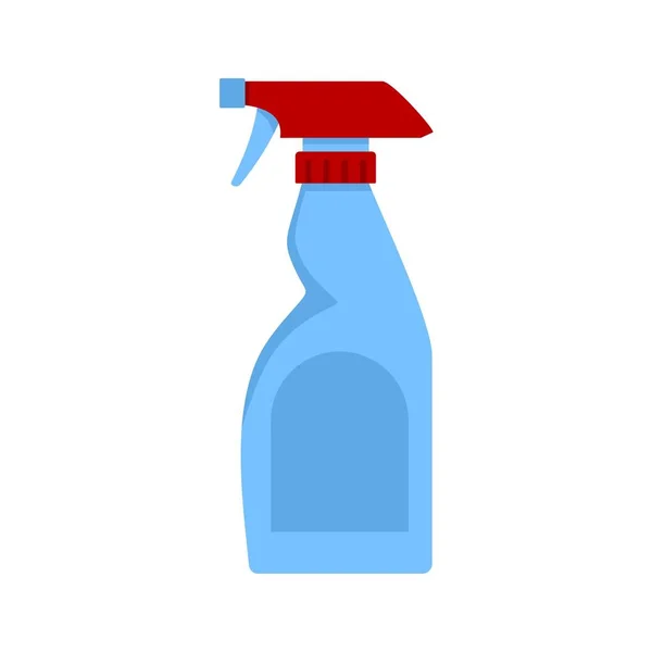 Pictogram van de spray fles, vlakke stijl schoonmaken — Stockvector