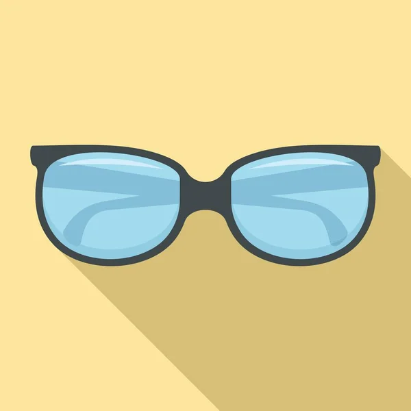 Icono de gafas graduadas, estilo plano — Vector de stock