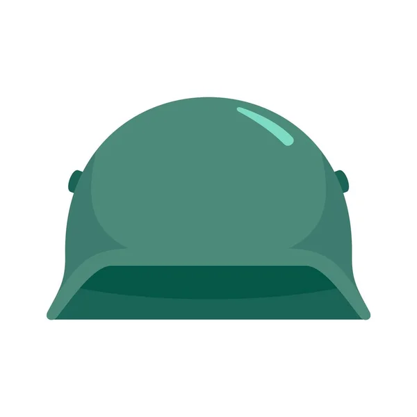 Icône casque de l'armée, style plat — Image vectorielle