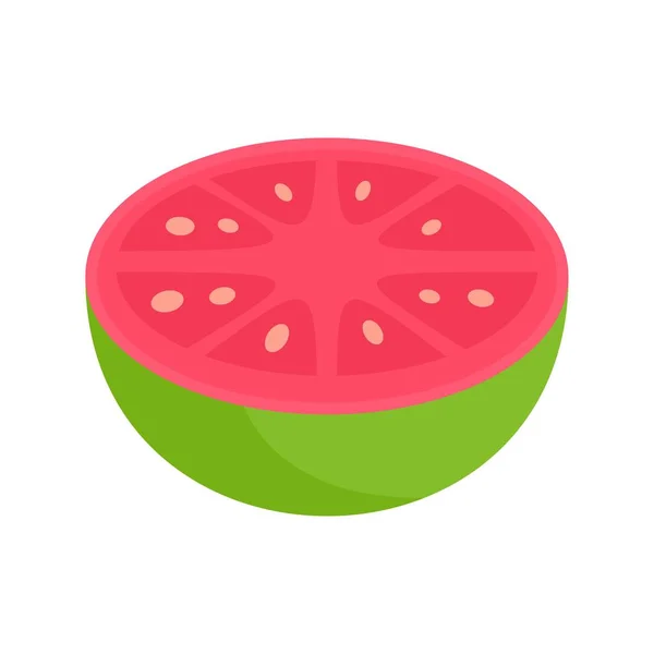 Bit av guava ikon, platt stil — Stock vektor