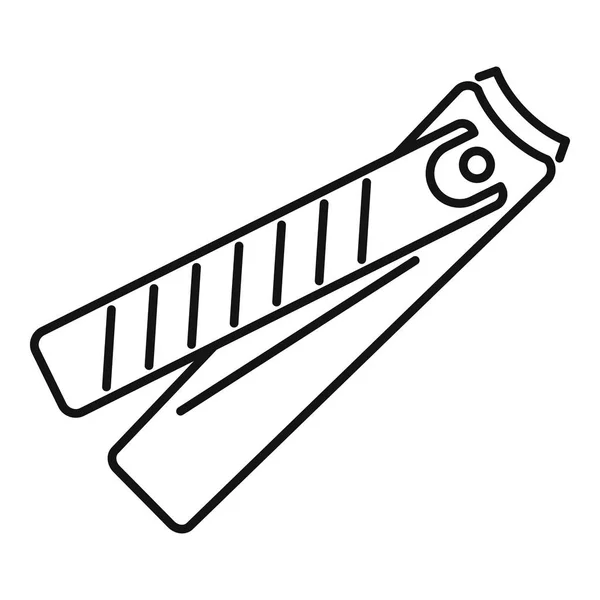 Corte de icono de herramienta de uñas, estilo de contorno — Archivo Imágenes Vectoriales