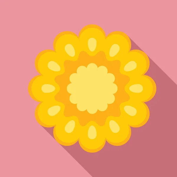 Section icône de maïs, style plat — Image vectorielle