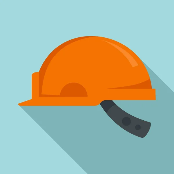 Meu ícone de capacete trabalhador, estilo plano — Vetor de Stock