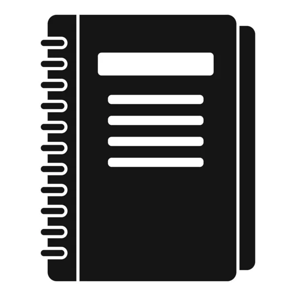 Icono de cuaderno de personal, estilo simple — Archivo Imágenes Vectoriales