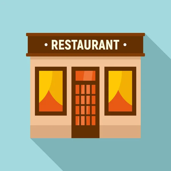 Ícone do restaurante, estilo plano — Vetor de Stock