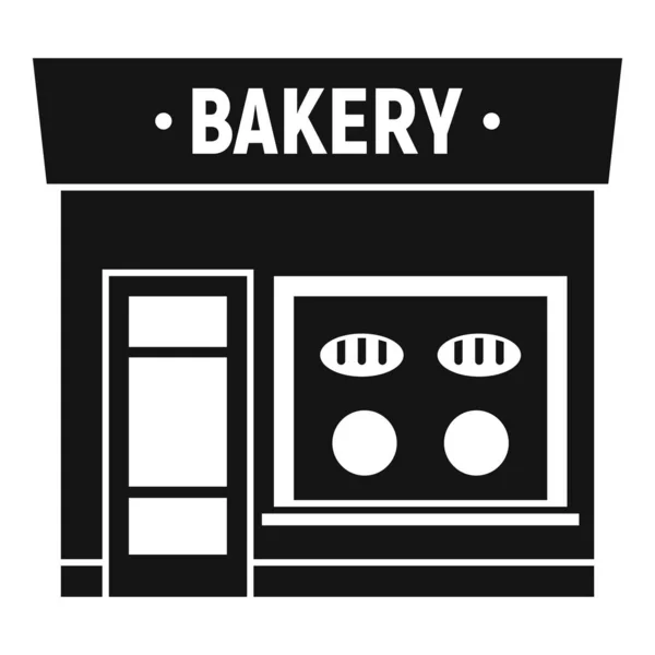 Bakery street shop icon, simple style — Stock Vector