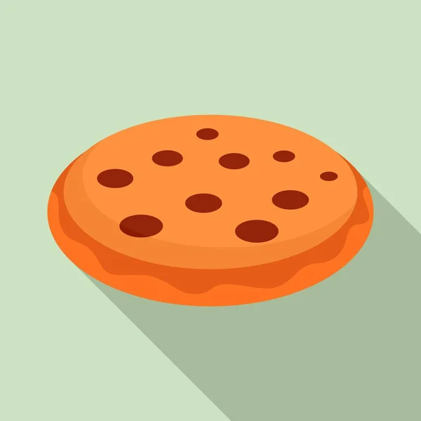 Icône cookie, style plat — Image vectorielle