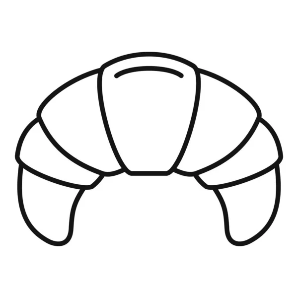 Croissant-Symbol, Outline-Stil — Stockvektor