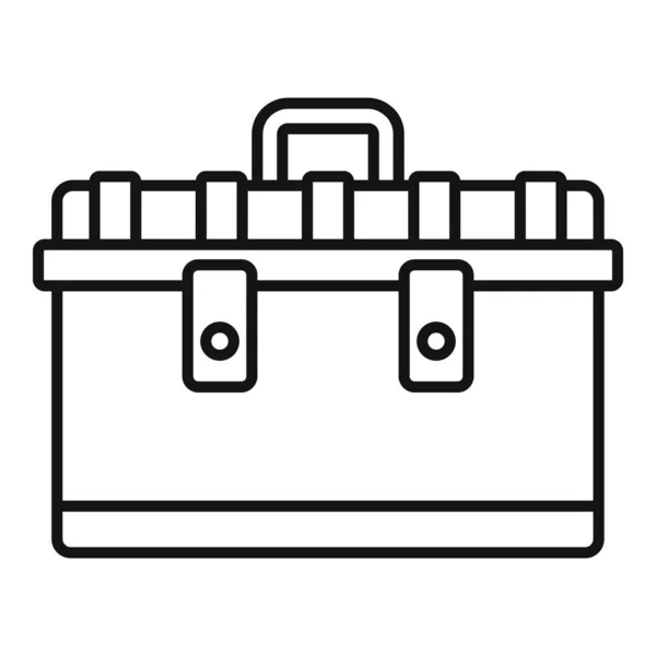 Tool box icon, outline style — Stock Vector