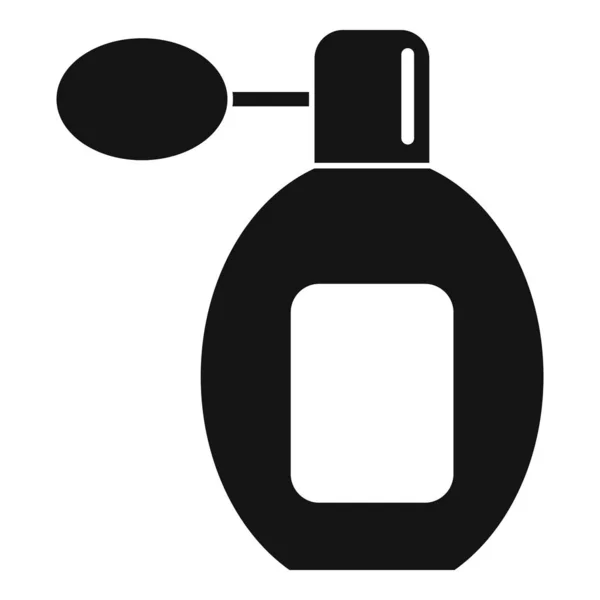 Perfume retro bottle icon, simple style — Stock Vector