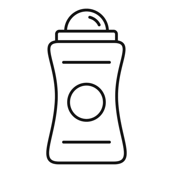 Dame icône déodorant, style contour — Image vectorielle