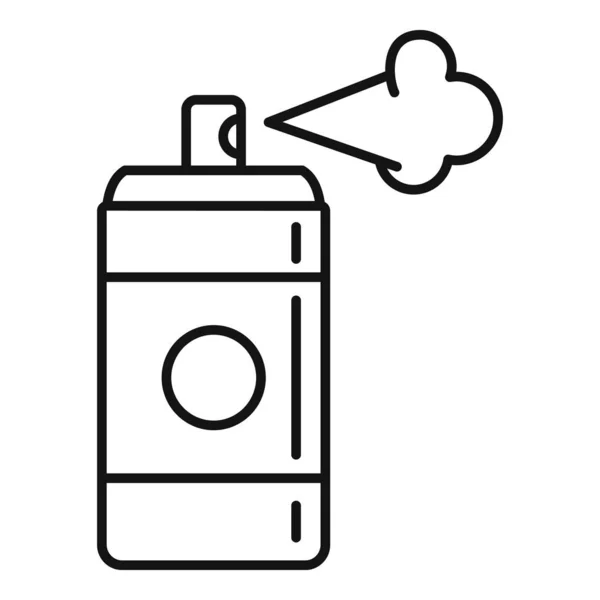 Ikona butelki dezodorantu w stylu konturu — Wektor stockowy