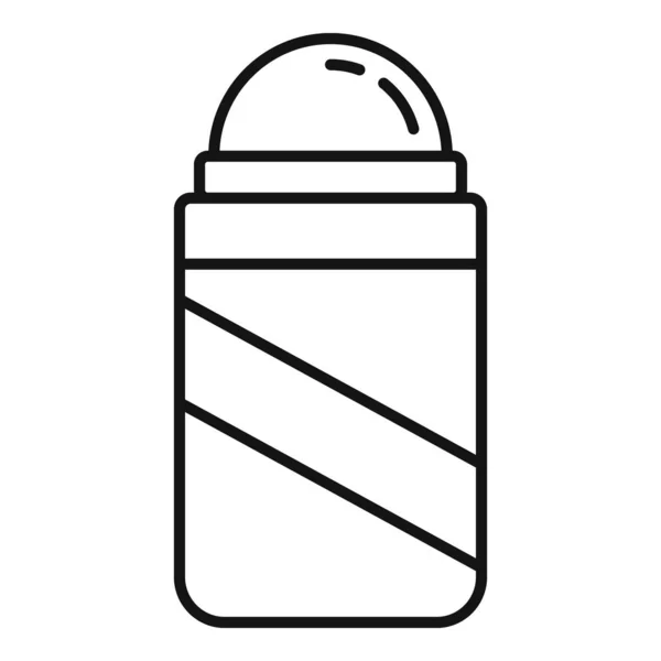 Icono de desodorante de belleza, estilo de contorno — Vector de stock