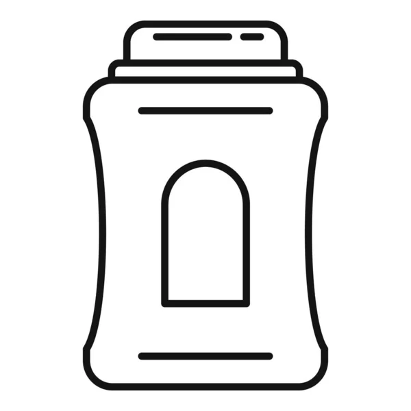 Icono de desodorante de loción, estilo de contorno — Vector de stock