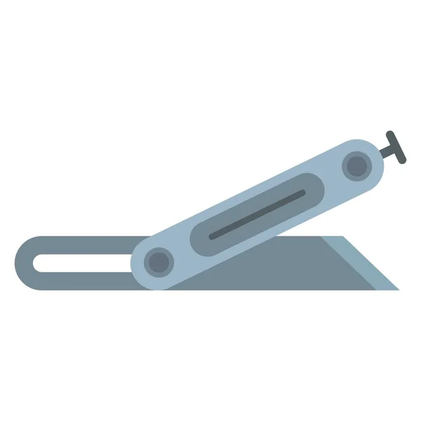 Metal açı bıçak simgesi, düz stil — Stok Vektör