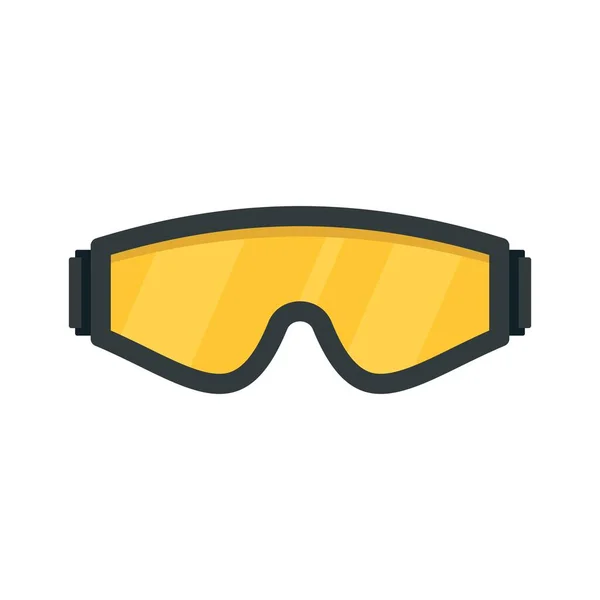 Veiligheidsbril pictogram, vlakke stijl — Stockvector
