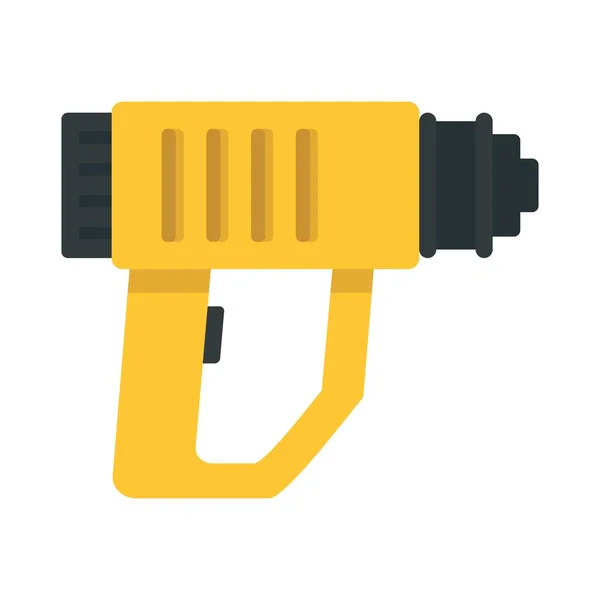 Impact drill icon, flat style — Stock Vector
