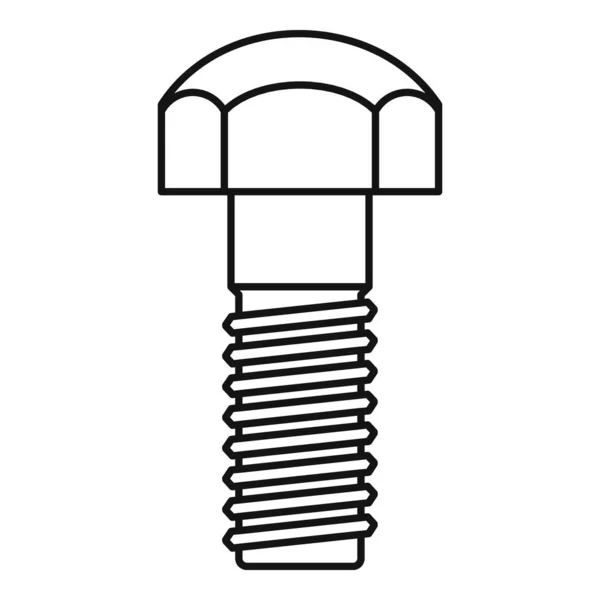 Schrauben-Schrauben-Symbol, Umrissstil — Stockvektor
