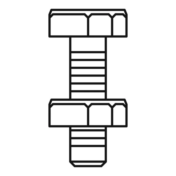 Schraubensymbol, Umrissstil — Stockvektor