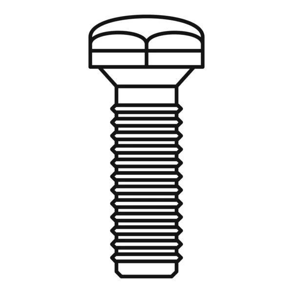 Industriebolzen-Symbol, Umrissstil — Stockvektor